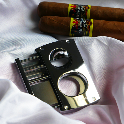 ST Dupont Cigar Cutter - Double Blade - Chrome